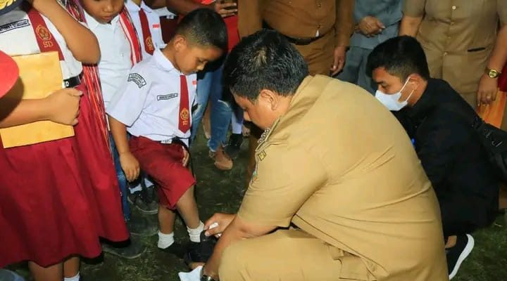 Berkantor di Desa Sabungan Nihuta Bupati Samosir Disambut Baik Oleh Masyarakat