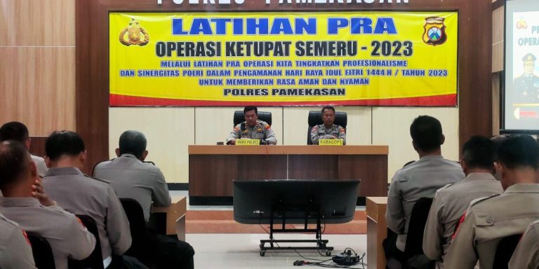 Jelang Ops Ketupat Semeru 2023, Polres Pamekasan Gelar Latpraops