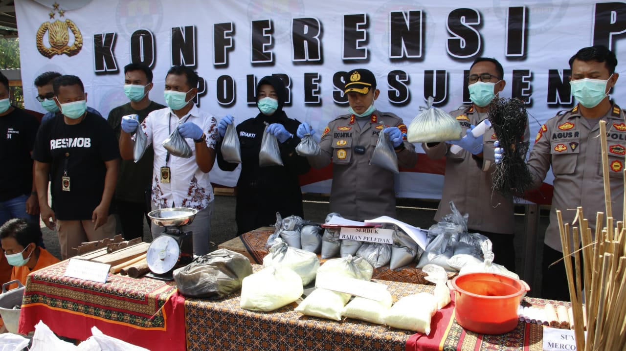 Polres Sumenep Berhasil Amankan 4 Tersangka Terkait Kasus Bahan Peledak