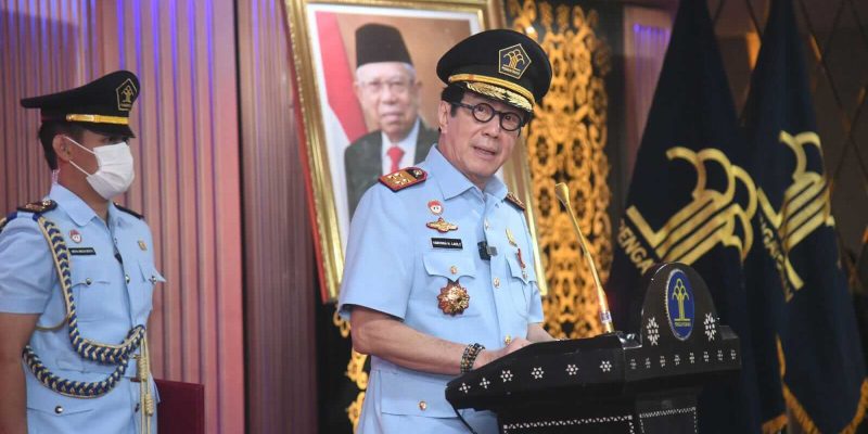Lantik 5 Pimpinan Tinggi Madya, Yasonna Minta Buat Terobosan Kreatif