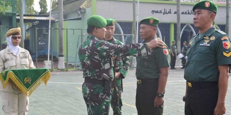 Periode April 2023, 60 Anggota Kodim Bojonegoro Naik Pangkat