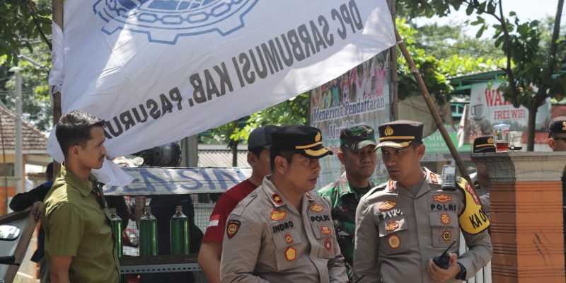 Wujudkan Harkamtibmas, Kapolres Pasuruan Kawal Peringatan Hari Buruh Internasional (May Day)