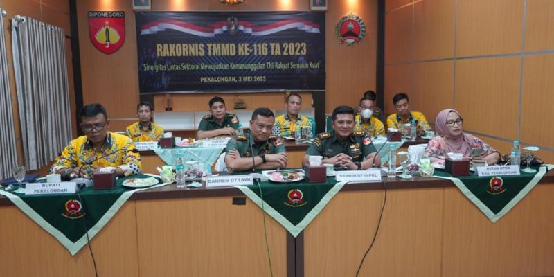Danrem Wijayakusuma Ikuti Vicon Rakornis TMMD 116 TA.2023