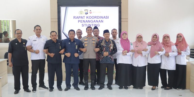 Wujudkan Percepatan Penurunan Stunting, Kapolres Pasuruan Pimpin Rakor Bersama Stake Holder Instansi Terkait