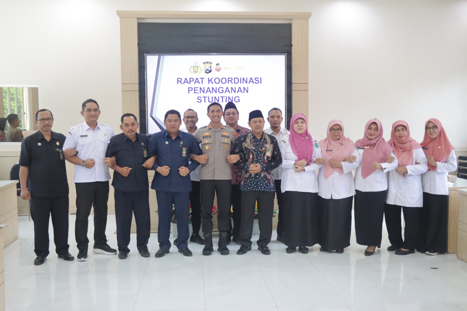Wujudkan Percepatan Penurunan Stunting, Kapolres Pasuruan Pimpin Rakor Bersama Stake Holder Instansi Terkait