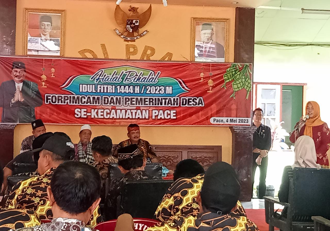 WUJUD KAN KERUKUNAN ANTAR DESA DESA SEKECAMATAN PACE ADAKAN HALAL BIHALAL IDUL FITRI 1444 H
