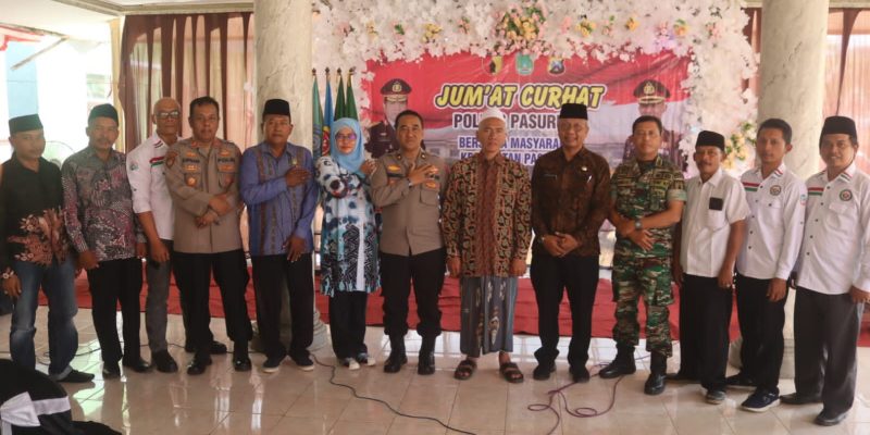 Tingkatkan Harkamtibmas, Polres Pasuruan Menggelar Kegiatan Jum’at Curhat Bersama Masyarakat