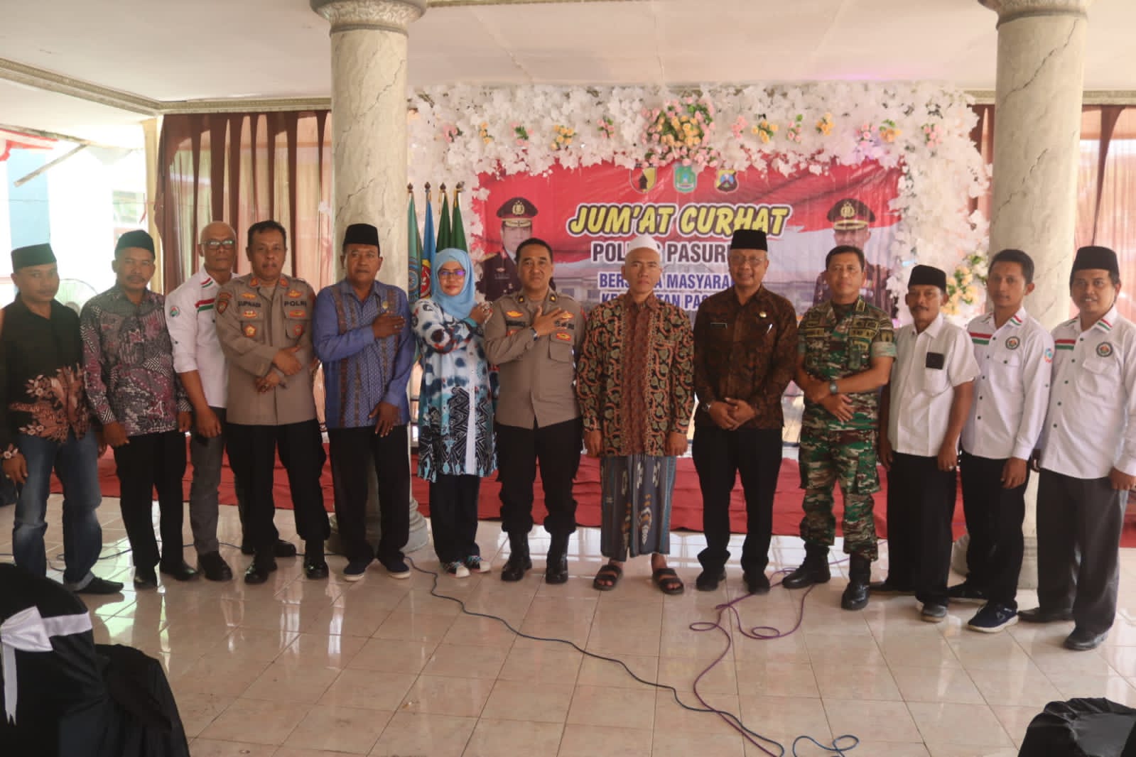 Tingkatkan Harkamtibmas, Polres Pasuruan Menggelar Kegiatan Jum’at Curhat Bersama Masyarakat