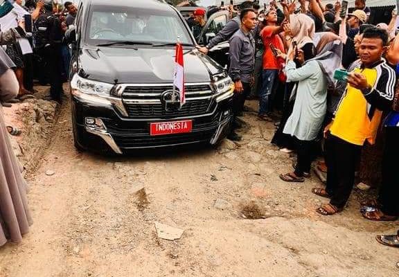 Presiden Kunjungi Lampung,Pemerintah Pusat Segera Bantu Perbaiki Ruas Jalan Rusak 