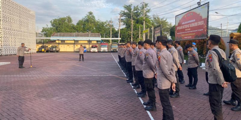 Polres Trenggalek Berangkatkan 1 SSK Personel BKO Pilkades Serentak ke Bangkalan