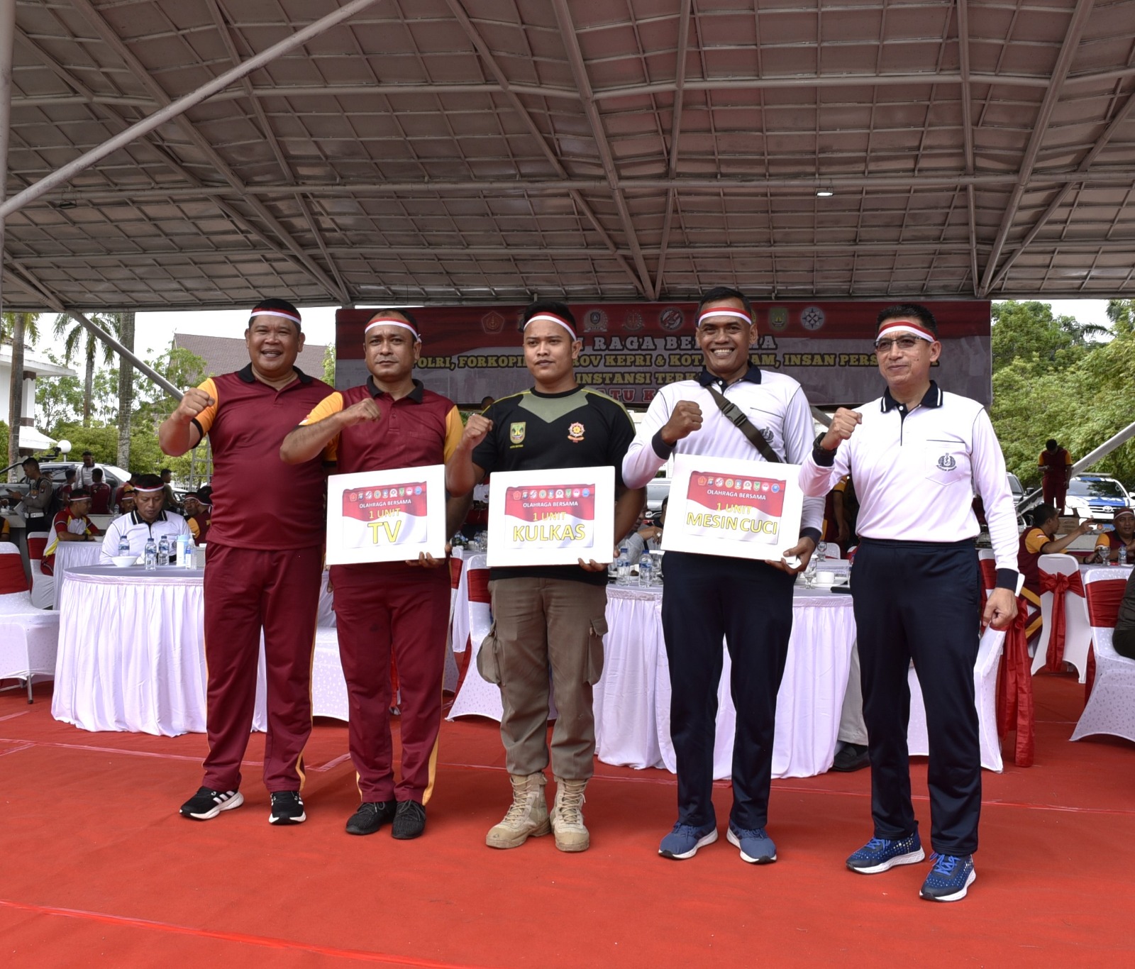 Pererat Soliditas & Sinergitas, Prajurit Lantamal IV Olahraga Bersama Satuan TNI-POLRI