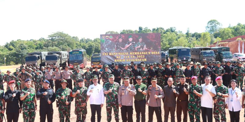 Pembukaan TMMD Ke-116 TA. 2023 Kodim 0316/Batam di Hadiri Kapolresta Barelang