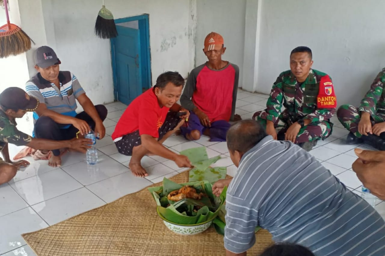 Jaga Kearifan Lokal Bersama Warga, Satgas TMMD Ke-116 Mojokerto Gelar Selamatan