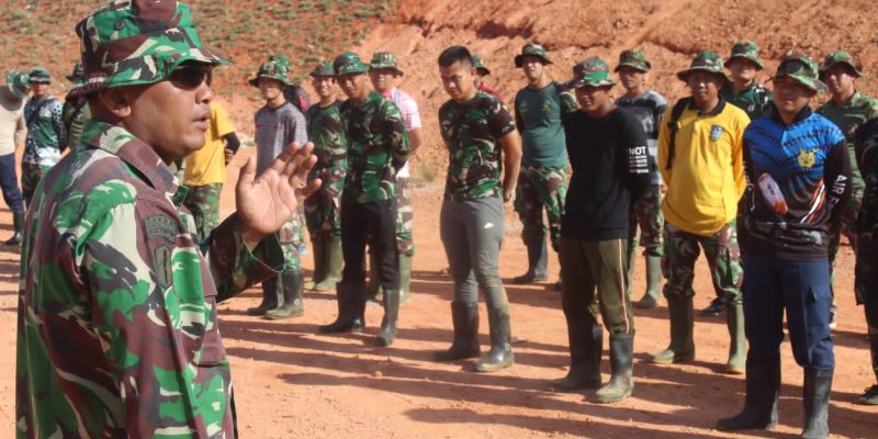 Sebelum Laksanakan Kegiatan, Ratusan Personel TMMD Laksanakan Apel di Kavling Seraya Batam
