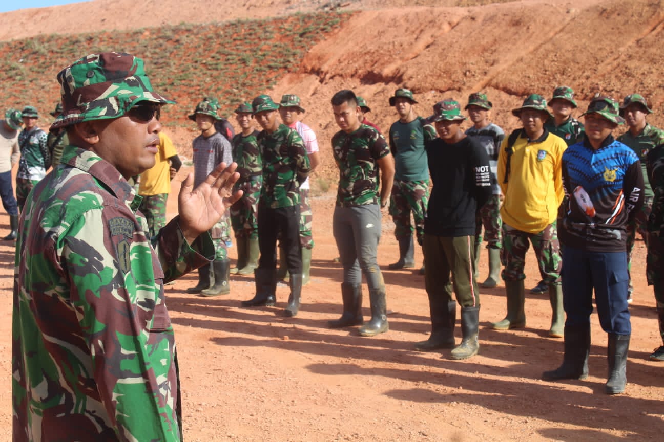 Sebelum Laksanakan Kegiatan, Ratusan Personel TMMD Laksanakan Apel di Kavling Seraya Batam