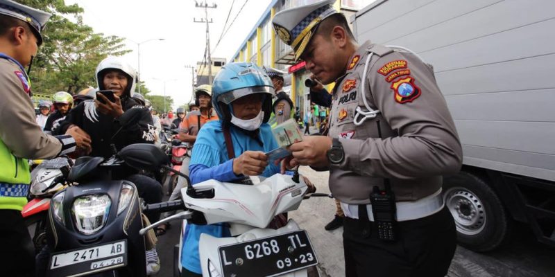 Operasi Gabungan Satlantas Polrestabes Surabaya Dan Polsek Tambaksari Antisipasi Curanmor.