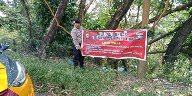 Antisipasi Kebakaran Hutan dan Lahan, Polsek Batu Ampar Gencar Sosialisasi Karhutla Kepada Warga Batu Ampar