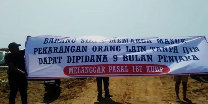 Tanah Haji Subhan Belum diganti Rugi, Didik Pramono dan Zainudin Tetap Blokade Akses Jalan