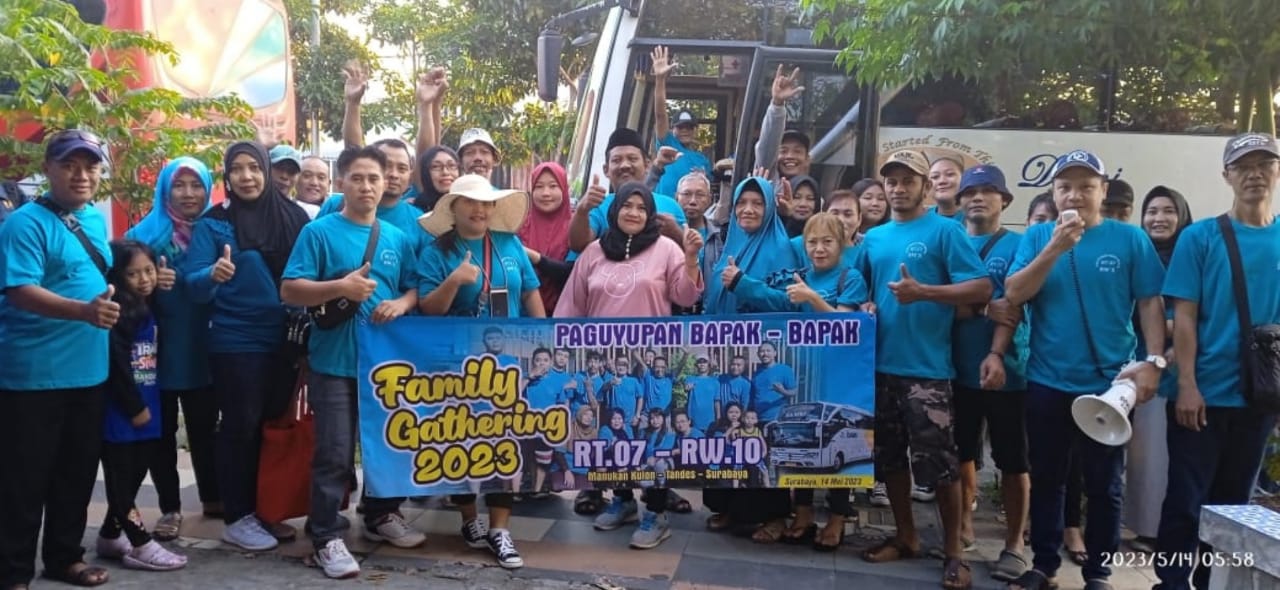 “Family Gathering 2023” Warga RT.07/RW.10 Kel.Manukan Kulon, Kec.Tandes.
