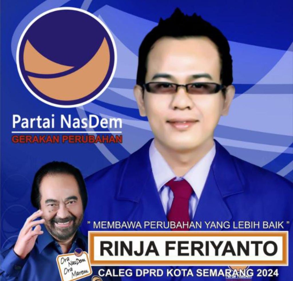 Pengusaha Pemuda Rinja Feriyanto, Siap Bertarung Maju Bersama Partai NasDem Caleg DPRD Kota Semarang 2024