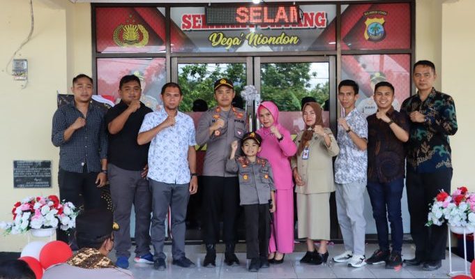 Kapolres Kota Kotamobagu Resmikan Ruang SPKT Polsek Lolayan