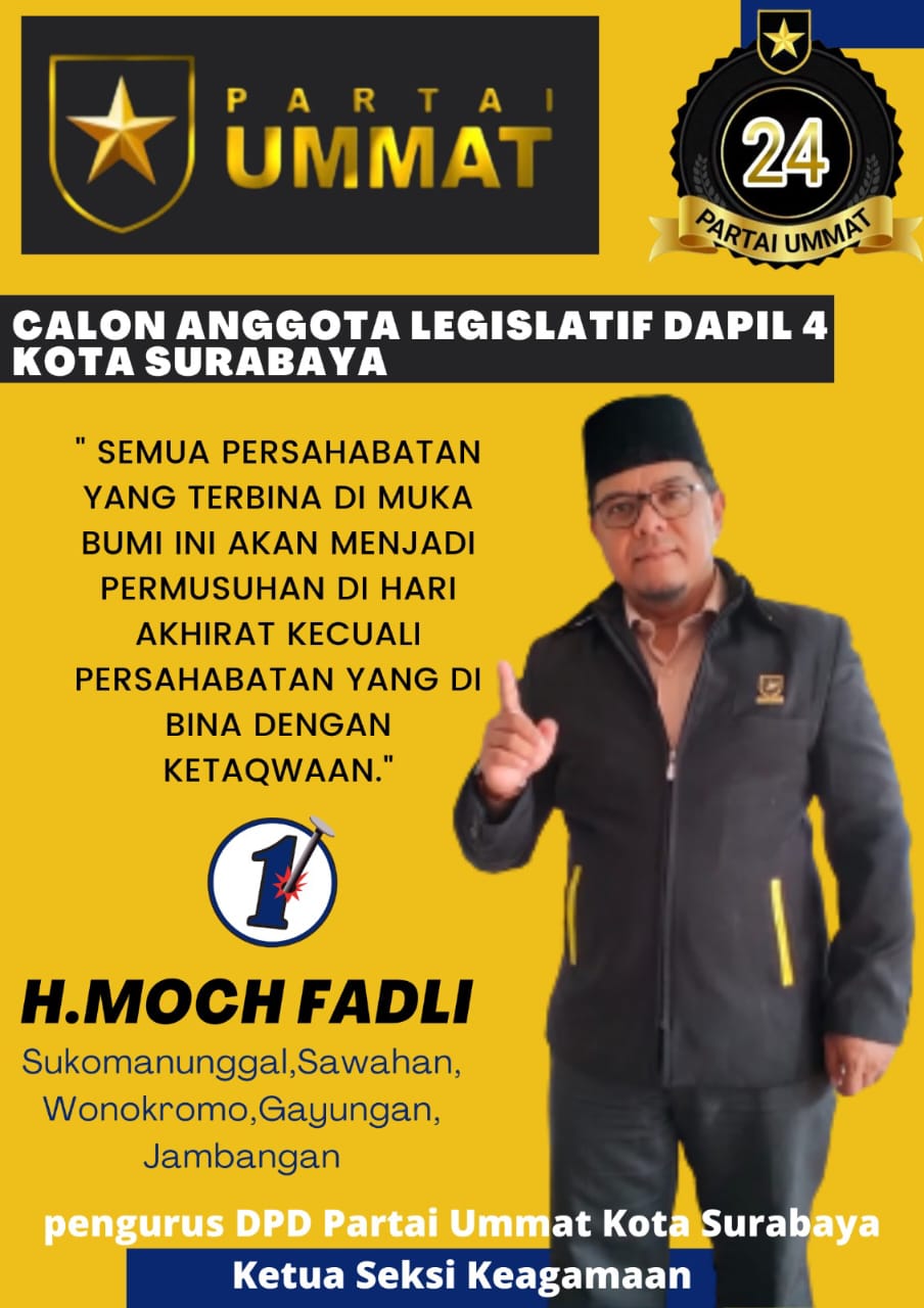 H. Moch Fadli Caleg DPRD Kota Surabaya 2024, Dapil 4