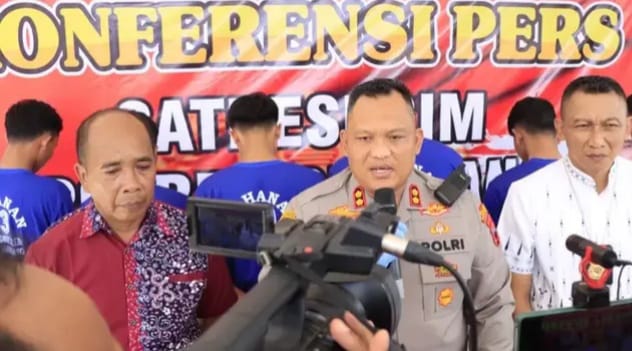 Dua Belas Pelaku Pengeroyokan Saat Konvoi Dirembang Tertangkap,Sebagian Masih Bocah