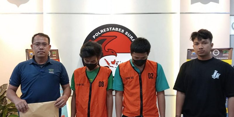 Polrestabes Surabaya Berhasil Ungkap Peredaran Narkoba Di Sebuah Apartement, Dua Terduga Pengedar Di Amankan