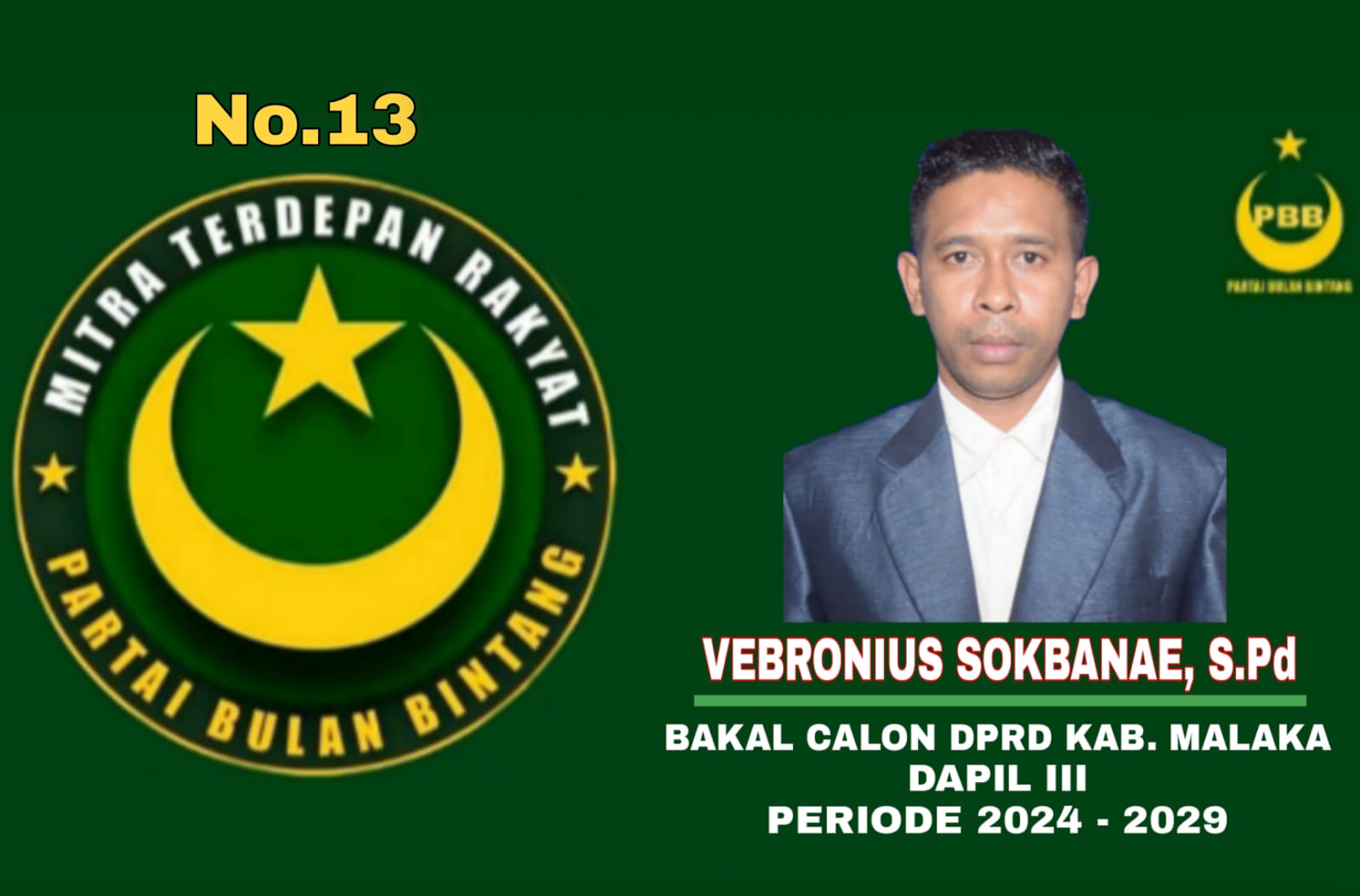 Vebronius Soko Banae Resmi Menjadi Calon DPRD Kabupaten Malaka