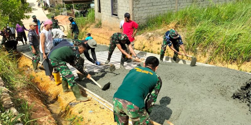 Ratusan Warga Bersyukur Atas Hadirnya Kegiatan TMMD di Kavling Seraya Sambau Batam