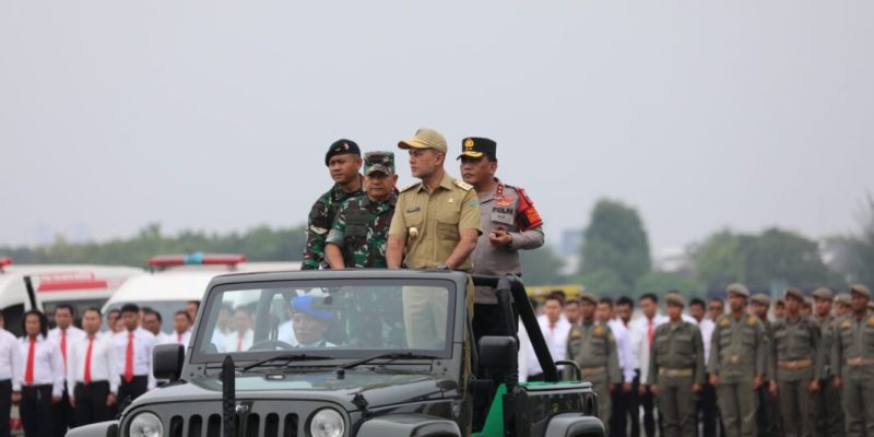 Ibu Negara Dan Ibu Wakil Presiden RI Kunjungan Ke Medan, TNI – Polri Apel Gelar Pasukan