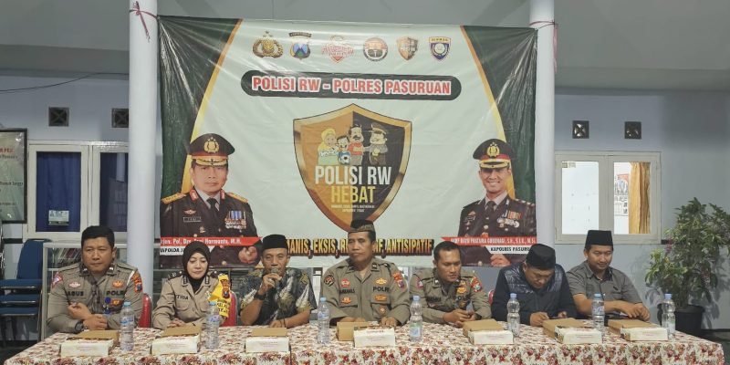 Tingkatkan Sinergitas, Polisi RW Polres Pasuruan Gelar Silaturahmi Bersama Ketua RW Se-Kelurahan Kejayan
