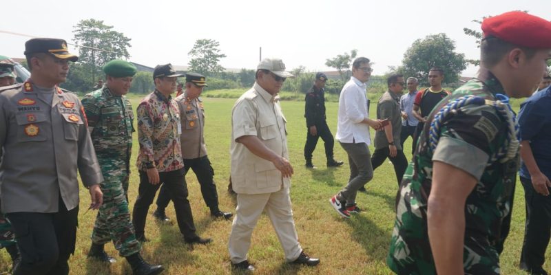 Kunker di Kota Pekalongan, Menhan Prabowo Tegaskan TNI,Polri, Aparat dan Masyarakat Jangan Mau Diprovokasi