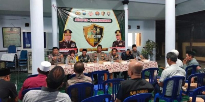 Polisi RW Polres Pasuruan Gelar Silaturahmi Bersama Ketua RW se Kelurahan Kejayan