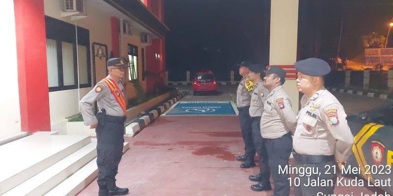 Polsek Batu Ampar Lakukan Patroli Cipkon Sampaikan Prokes Dan Himbauan Kamtibmas