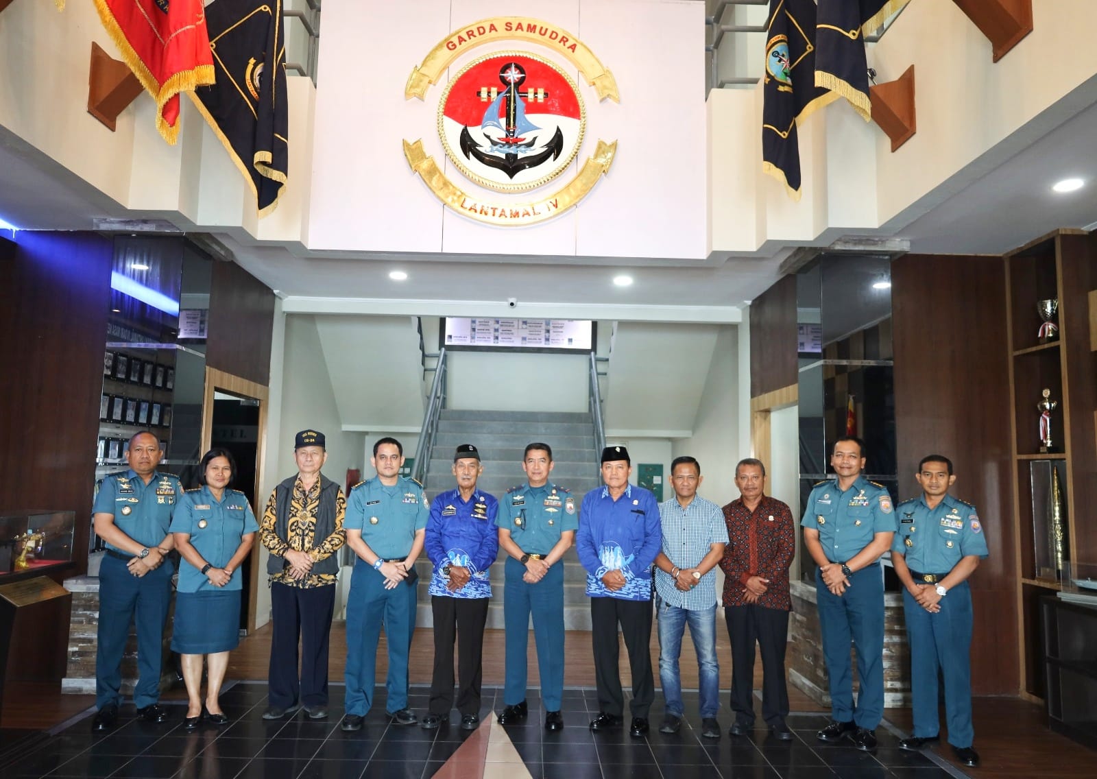 Jalin Silaturahmi Kepada Para Pendahulu, Danlantamal IV Sambut Kunjungan Ketua PPAL Wilayah Kepri
