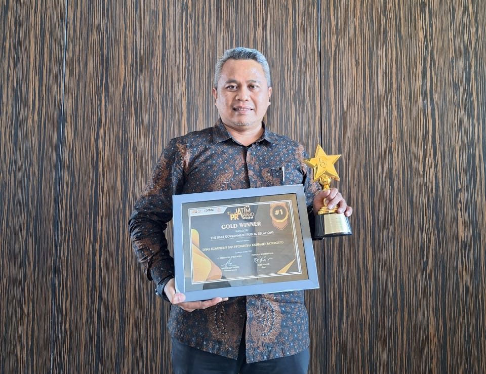 SiJamed Sukses Antarkan Diskominfo Kabupaten Mojokerto Raih Gold Winner Jatim PR Award 2023
