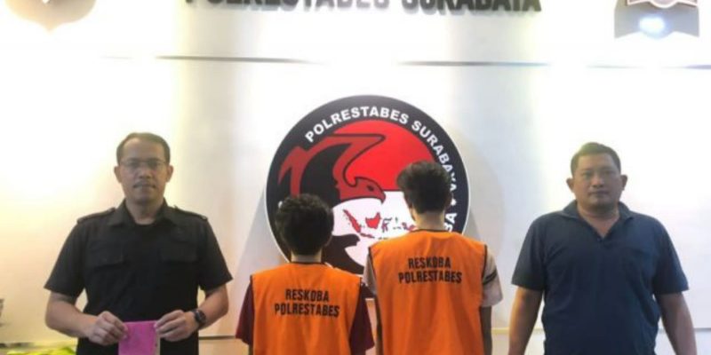Polrestabes Surabaya Ungkap Peredaran Narkoba, Dua Tersangka Pengedar Berhasil Diamankan