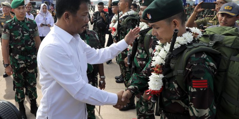 Sambut 400 Satgas Yonif RK 136/TS, Rudi : Selamat Datang Kembali di Batam