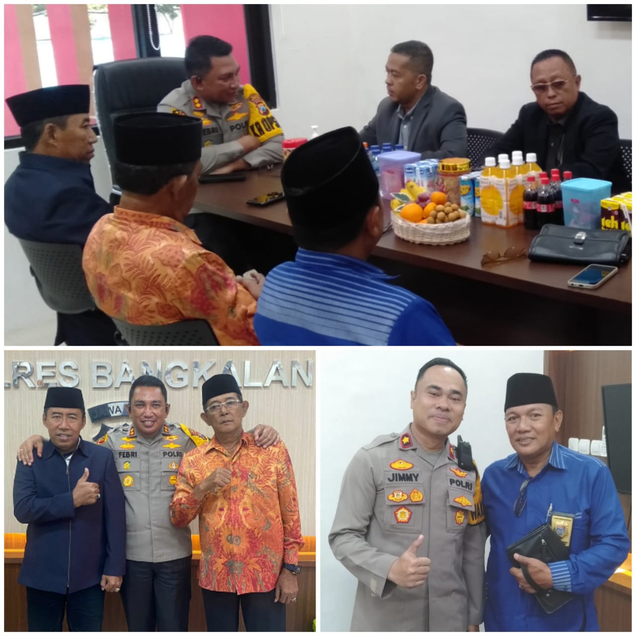 Pengurus DWP JATIM Aman/Aliansi Madura Nasional Sowan ke Kapolres Bangkalan