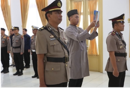 Kapolres Kota Tegal Pimpin Upacara Sertijab, AKP Darwan Jabat Kasat Reskrim