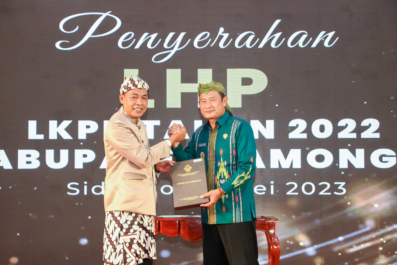 Terima Laporan Hasil Pemeriksaan LKPD Tahun 2022, Bupati Lamongan Ajak Tindak Lanjuti Rekomendasi Dengan Baik