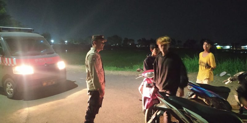 Patroli Malam Polsek Kedungwuni, Antisipasi Balap Liar