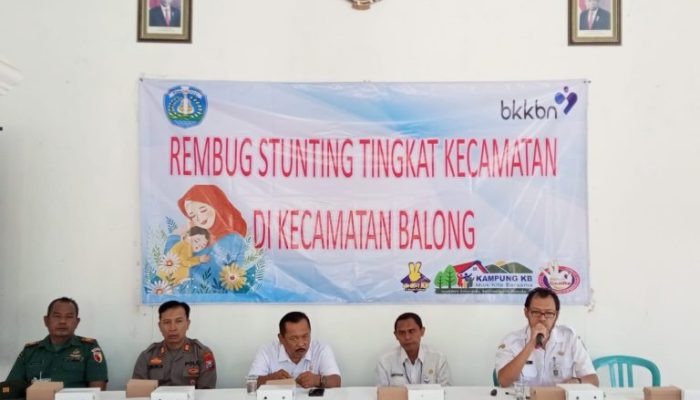 Kapolsek Balong Rembug Stunting Tingkat Kecamatan