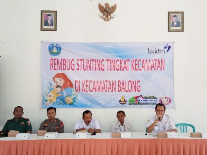 Kapolsek Balong Rembug Stunting Tingkat Kecamatan