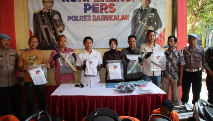Tragedi Carok Berdarah di Tanah Merah, Polres Bangkalan Tetapkan 8 Tersangka Utama