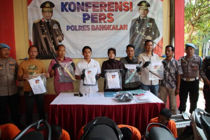 Tragedi Carok Berdarah di Tanah Merah, Polres Bangkalan Tetapkan 8 Tersangka Utama
