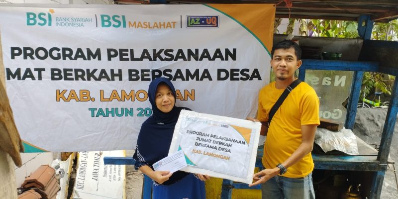 Laz’uq Salurkan Modal Usaha untuk Pedagang Alpindo Lamongan