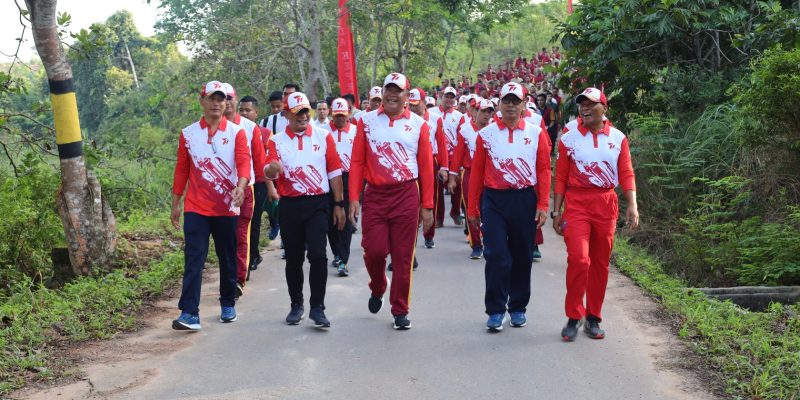 Danlantamal IV Hadiri Kegiatan Olahraga Bersama TNI-POLRI dan Forkopimda Kepri