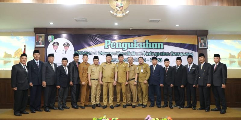 Bupati Sampang Kukuhkan Pengurus Dewan Pendidikan Masa Bhakti 2023 – 2028